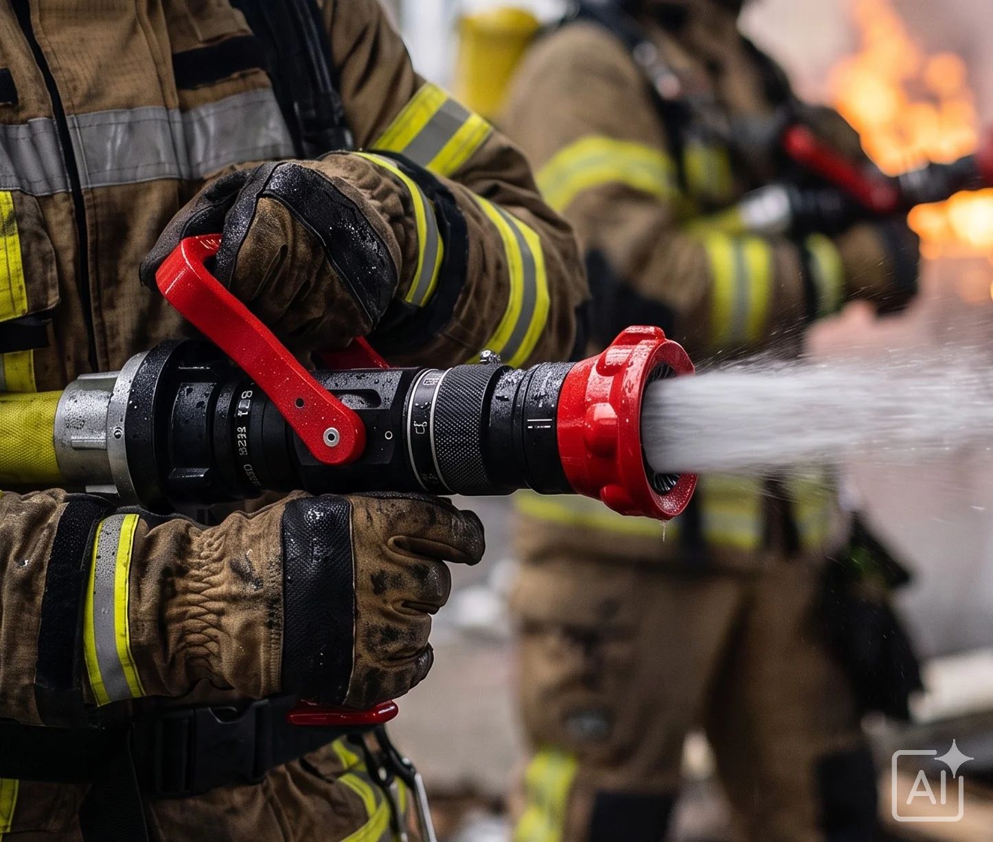 AWG Turbospritze im Feuerwehr-Einsatz