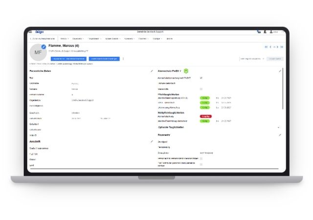 ZMS Personalverwaltung in der Dräger Cloud