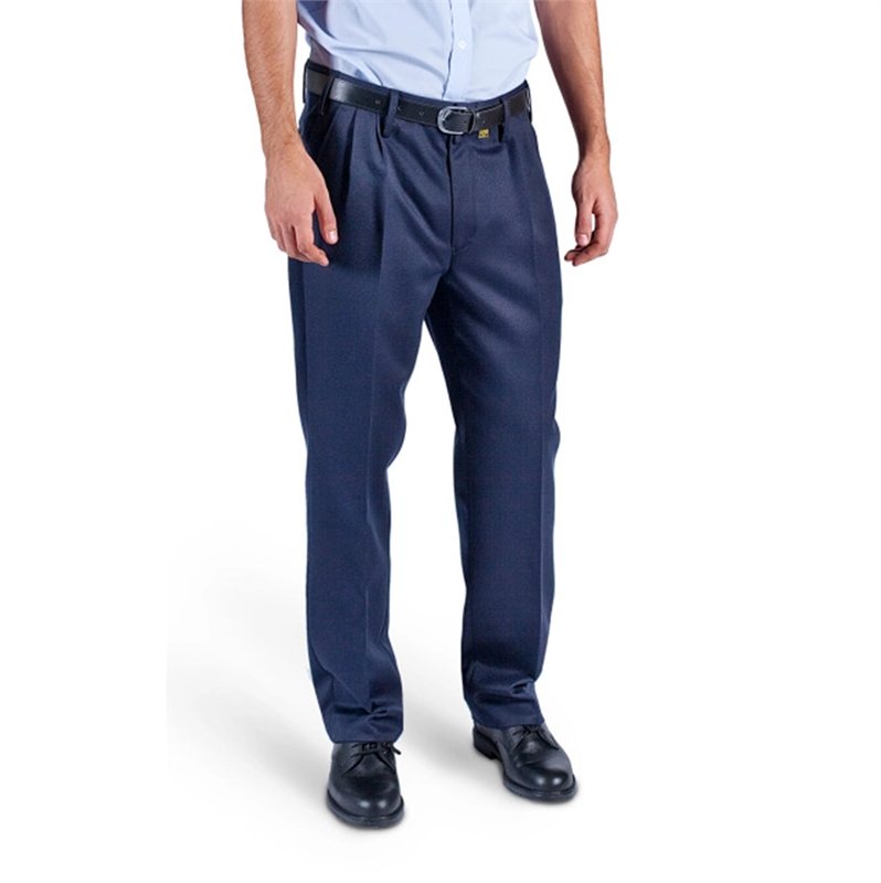 Diensthose Rheinland-Pfalz, nach Empfehlung LFV - 2018, 53% Polyester/43% Schurwolle/4% Lycra, - dunkelblau, ohne Biese