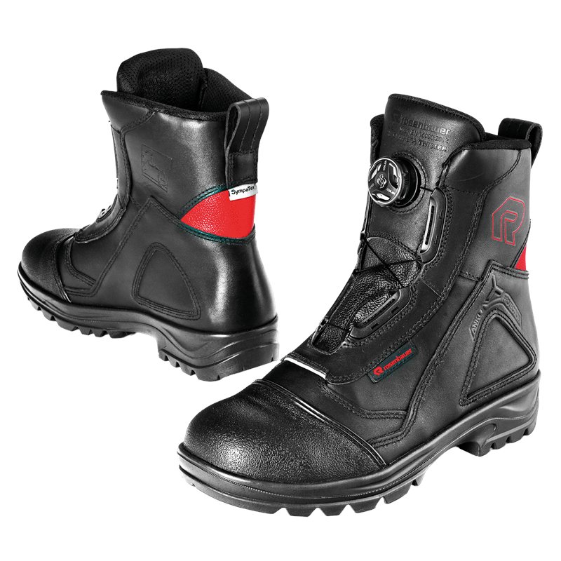 Feuerwehr-Sicherheitsstiefel ROSENBAUER - TWISTER KS Weite 10, DIN EN 15090, Kat. F2A, - Schnittschutz Kl. 2, Sympatex-Membrane, PSA III