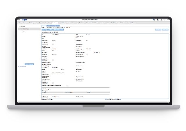 ZMS Gerätemanager in der Dräger Cloud