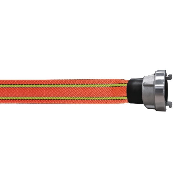 Druckschlauch TITAN FLAME, neonorange, D 25, 20 m, mit Kupplungen